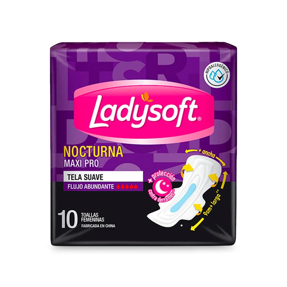 Toalla Femenina Ladysoft Ultra Delgada Con Alas 8 Un