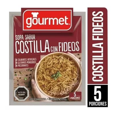 Sopa Sabor Costilla Con Fideos Gourmet 64 G
