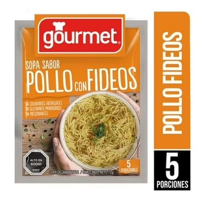 Sopa Sabor Pollo Con Fideos Gourmet 64 G