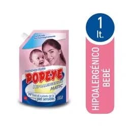Detergente Popeye Hipoalergenico Matic 800 Ml