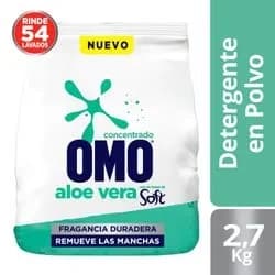 Detergente Polvo Aloe Vera Soft 400 Gr Omo