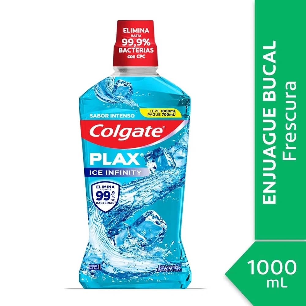 Enjuague Bucal Colgate Plax Ice Infinity 180 Ml