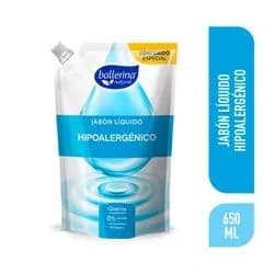 Jabon Ballerina Hipoalergenico Extra Suave 750 Ml