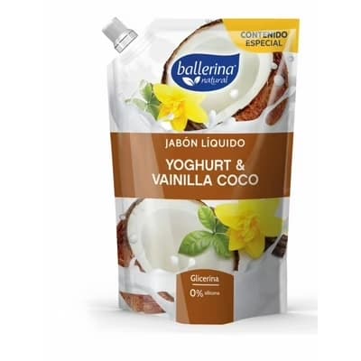 Jabon Ballerina Yoghurt Y Vainilla Coco 750 Ml