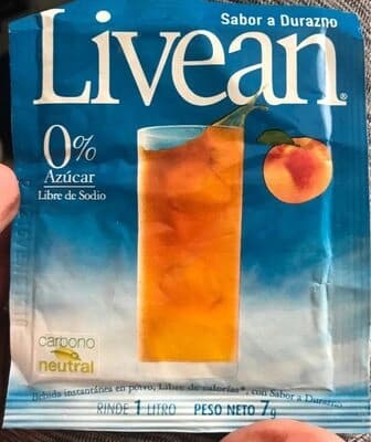 Jugo En Polvo Livean Durazno