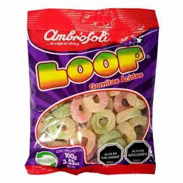 Caramelo Loop Gomitas Acidas 90 G
