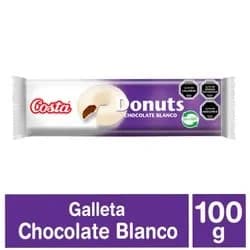 Galleta Donuts Chocolate Blanco 100 G Costa