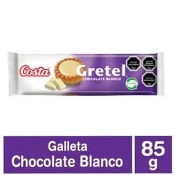 Galleta Gretel Chocolate Blanco 85 G Costa