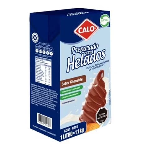 Preparado Helado Chocolate 1Lt Calo