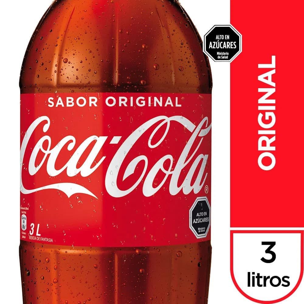 Bebida Coca-Cola Original Desechable 3 L