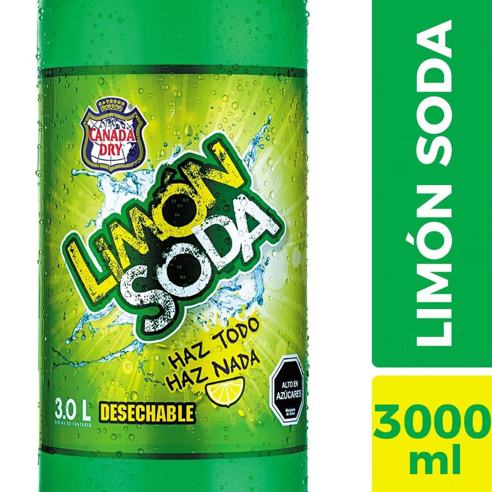 Bebida Limon Soda Desechable 3 L