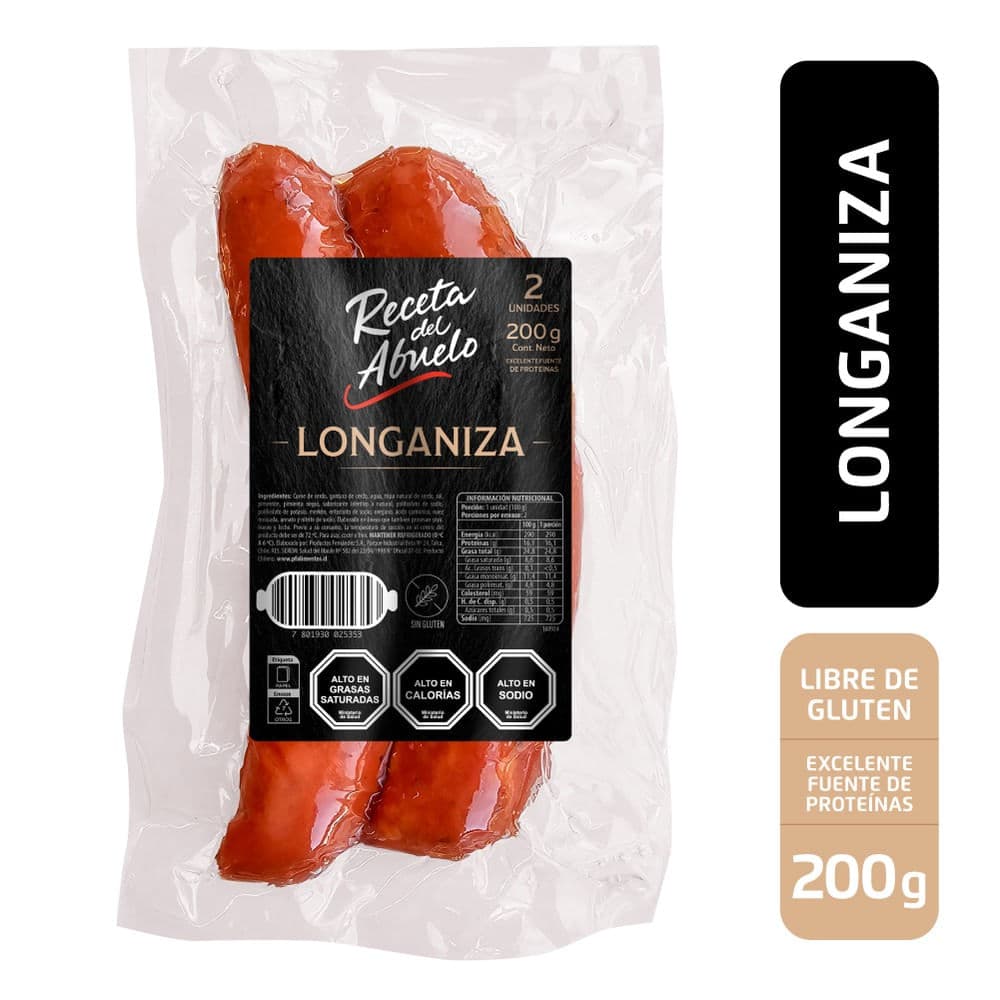 Longaniza la Receta del Abuelo 2 un 200 G