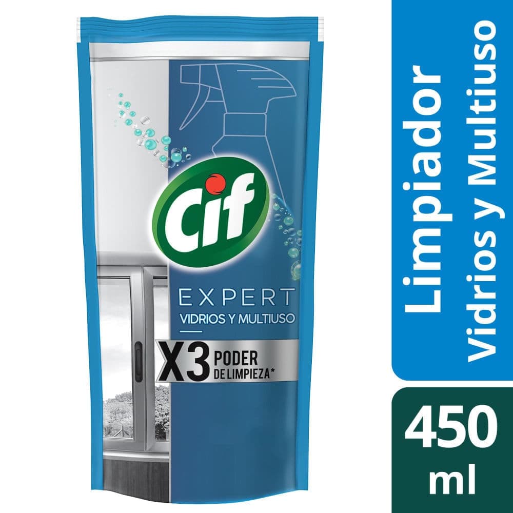 Limpiador Cif Expert Vidrios Y Multiuso 450 Ml