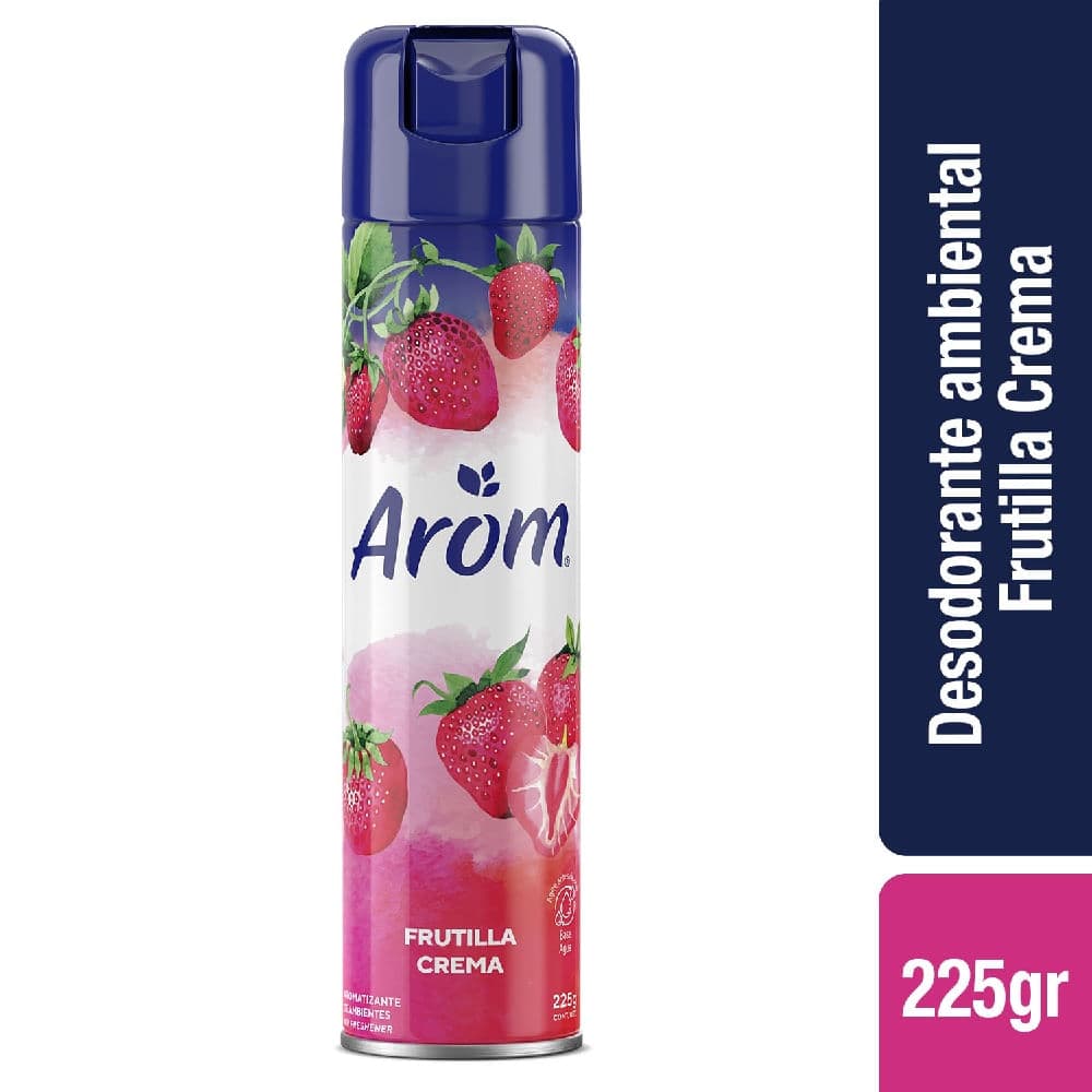 Desodorante Ambiental Arom Frutilla Crema 225 G