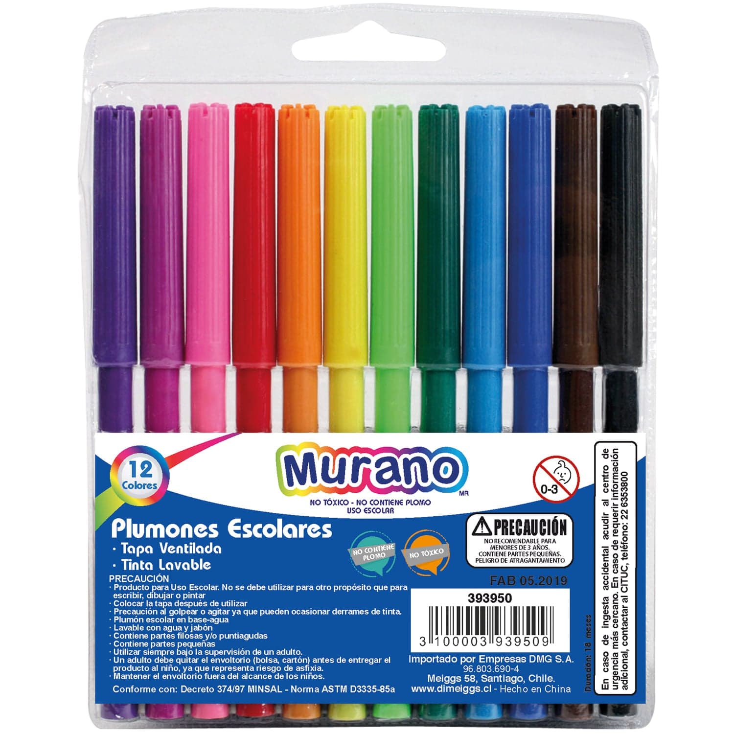 Set Marcadores Murano 12 Colores Murano