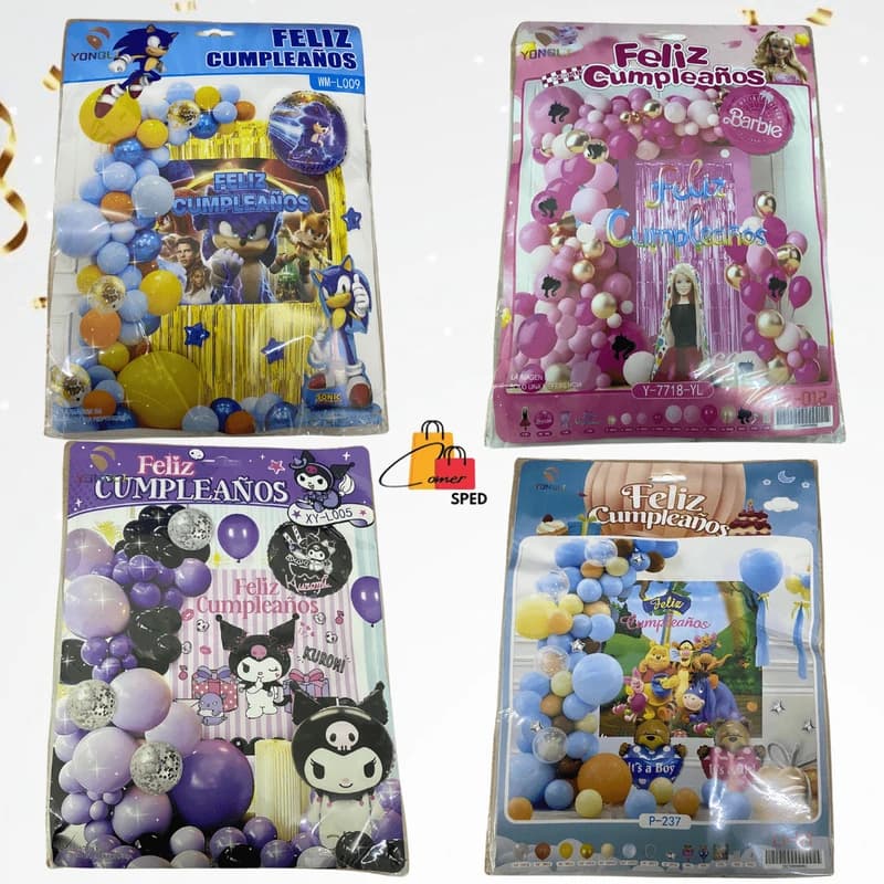 Set De Globos De Cumpleanos Colores Mis Globos 25 Un