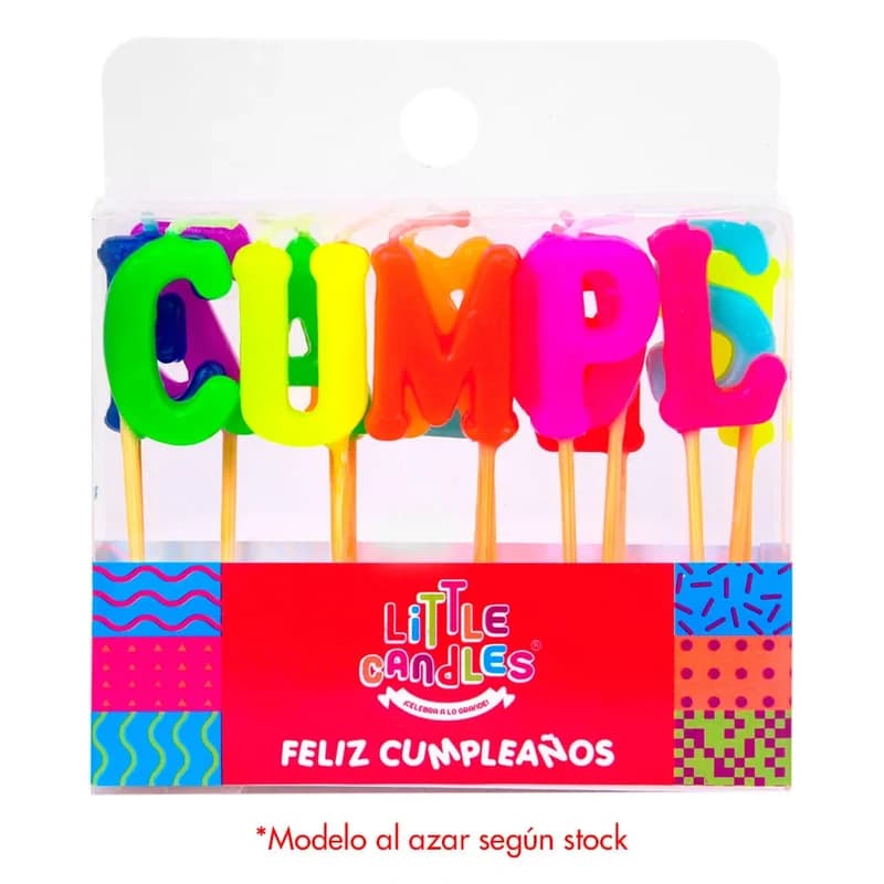 Vela Cumpleanos Surtido