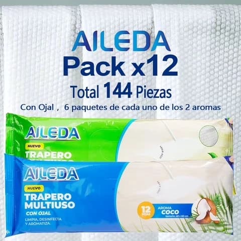 Trapero Aileda Multiuso Coco 12 Unidades