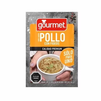 Sopa Gourmet Sabor Pollo Con Fideos