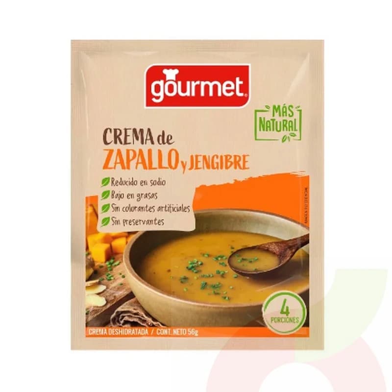 Crema Gourmet Zapallo Y Jengibre 56 G