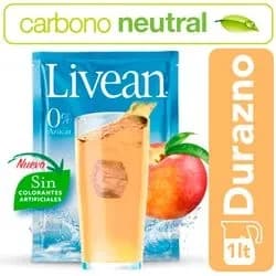 Jugo En Polvo Livean Durazno