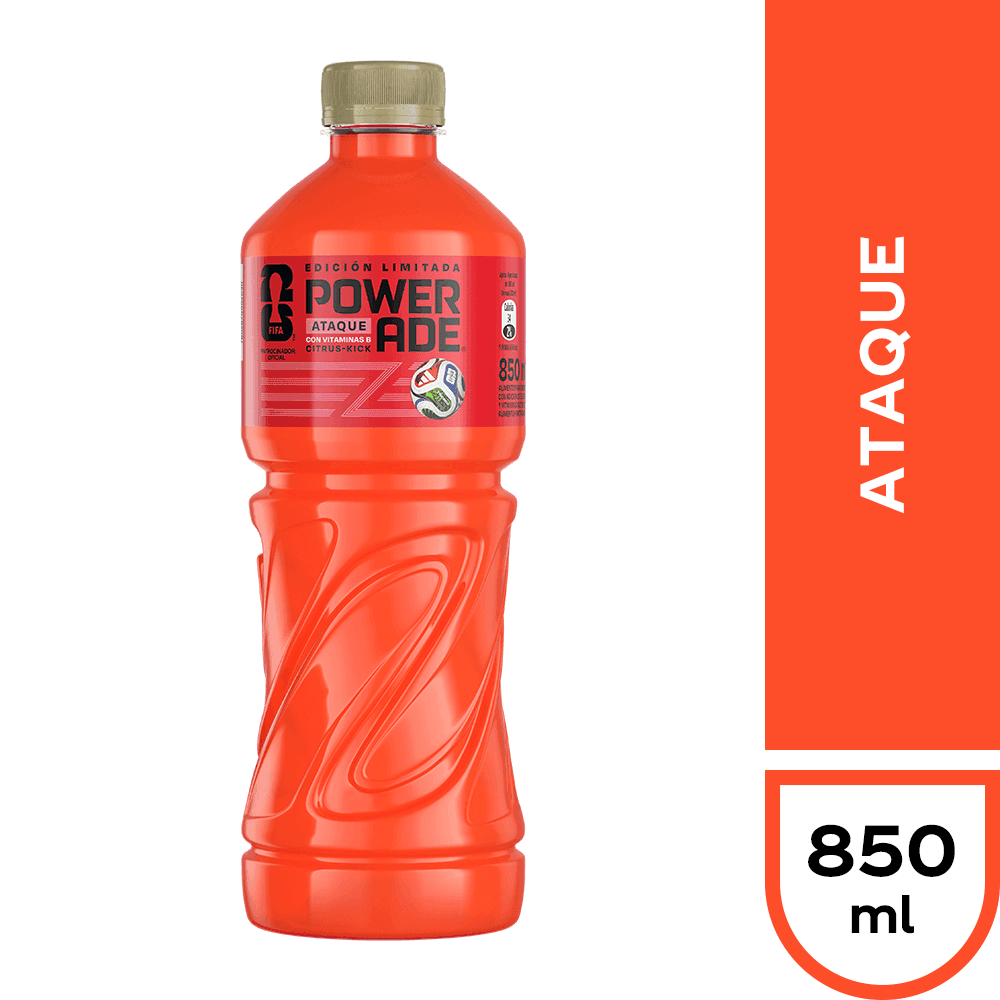 Bebida Isotonica Powerade Contraataque Desechable 850 Ml