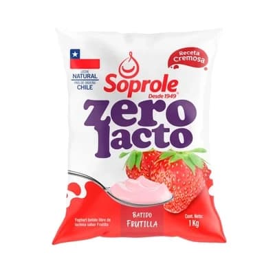 Yogurt Zerolacto Frutilla Soprole 120 G