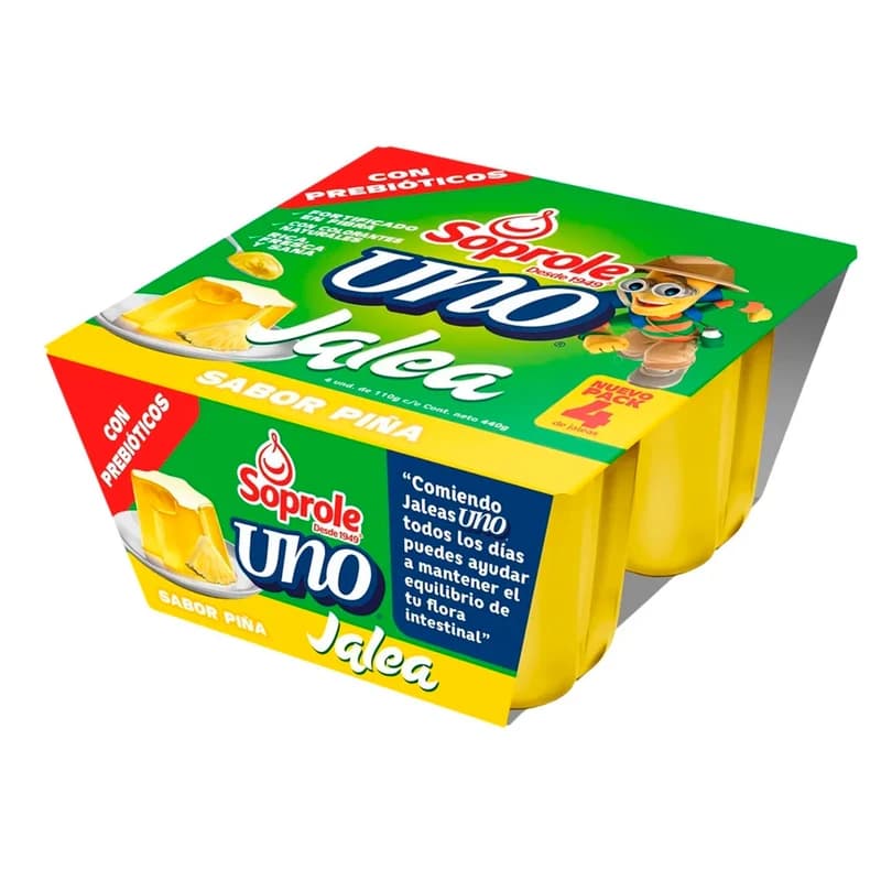 Postre Jalea Soprole Pina 110 G