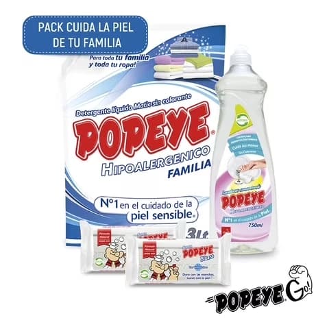 Detergente Jabon Popeye Clasico 170 G