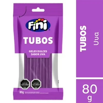 Tubos Fini Sabor Frutilla 80 G