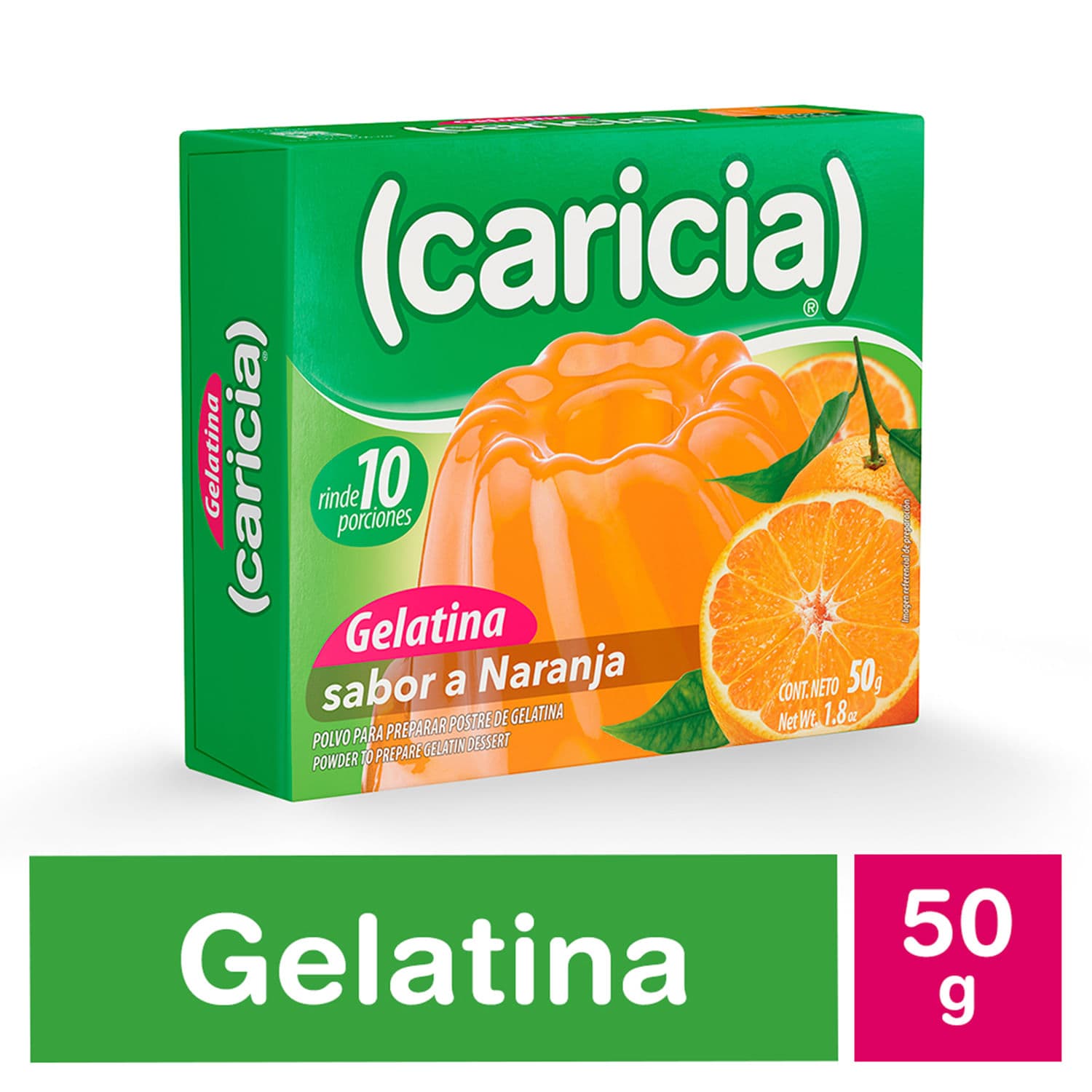 Gelatina Caricia Naranja 50 G