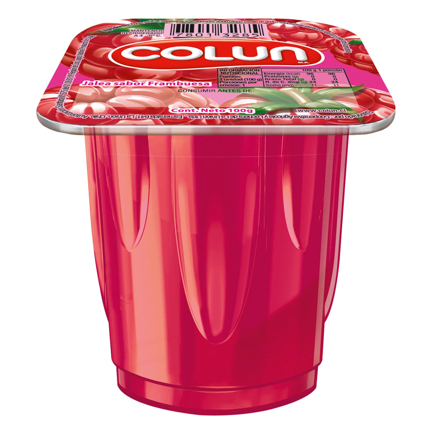 Postre Jalea Colun Frambuesa 100 G