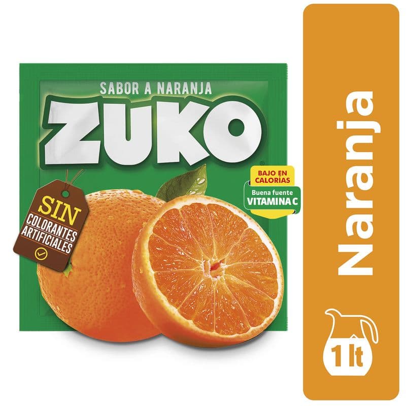 Jugo en Polvo Zuko Naranja