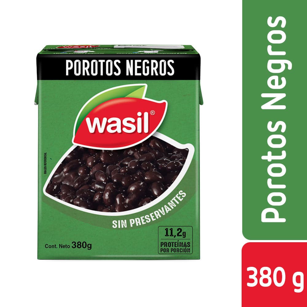 Legumbre Wasil Porotos Negros 380 G