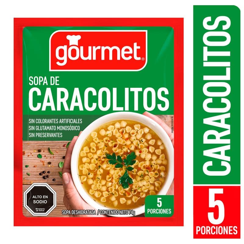 Sopa Gourmet De Caracolitos