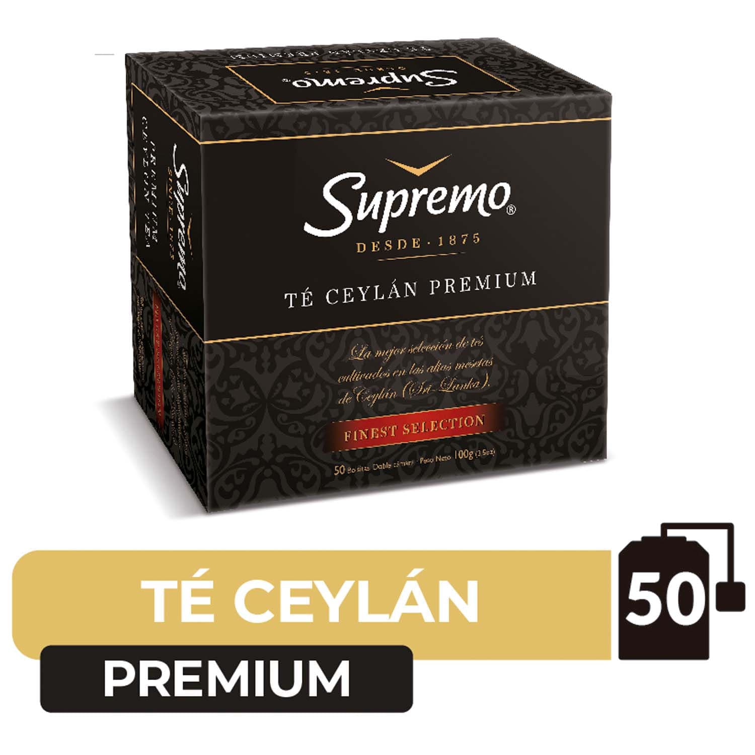 Te Supremo Ceylan Premium 50 Bolsitas 100 G