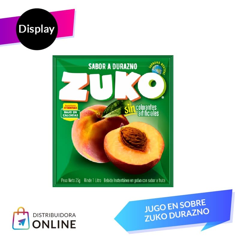 Jugo En Polvo Zuko Durazno