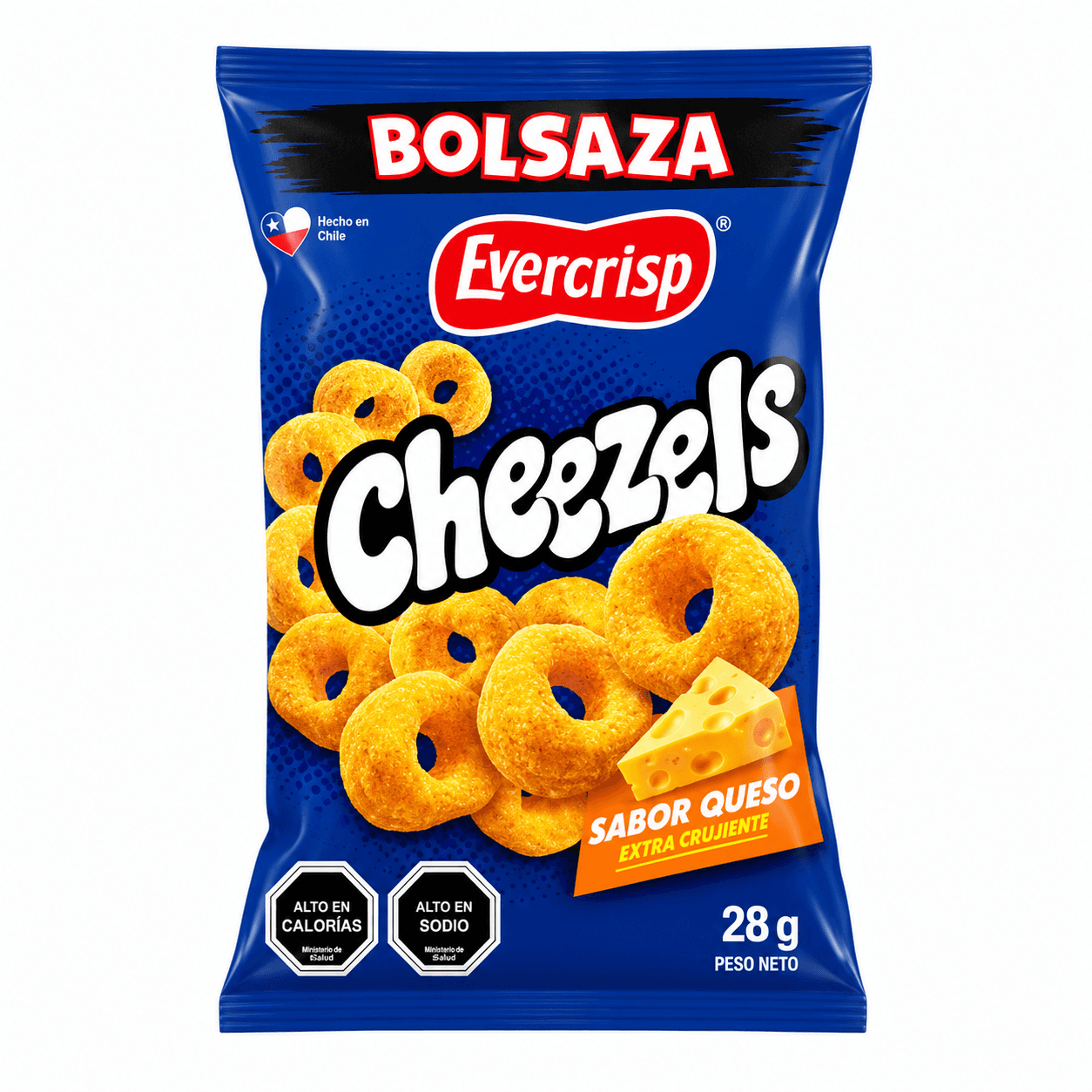 Cheezels Evercrisp Queso 28 G