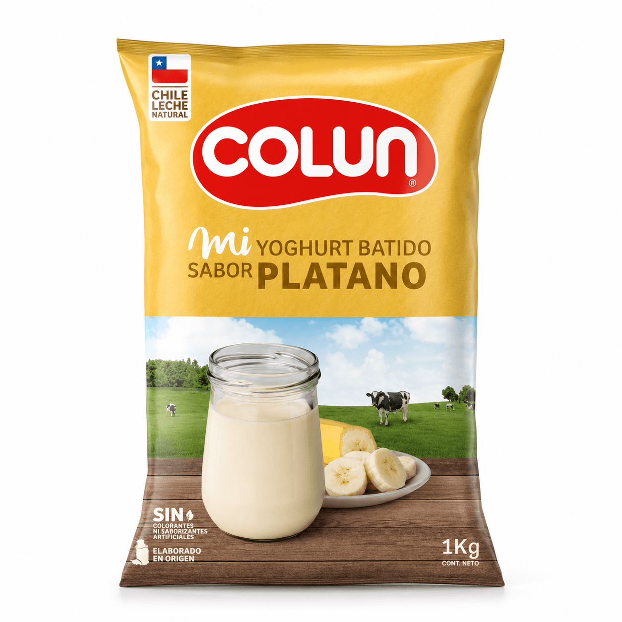 Yogurt Colun Platano 1 Kg