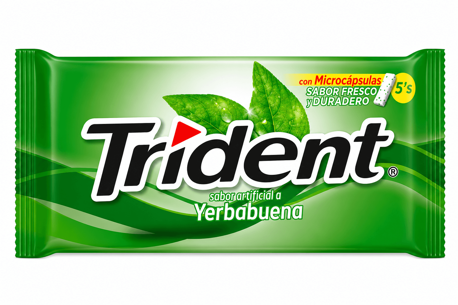 Chicle Trident Yerbabuena