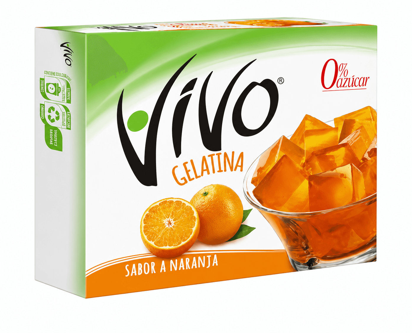 Gelatina Vivo Naranja 22 G