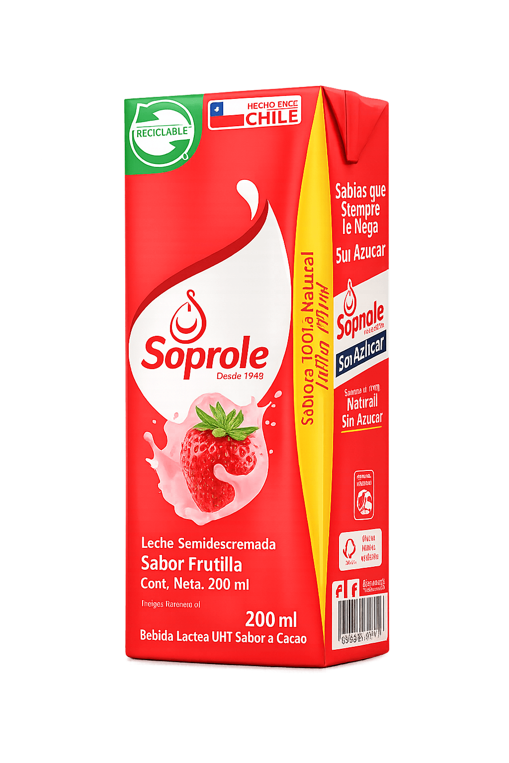 Leche Soprole Frutilla 200 ML