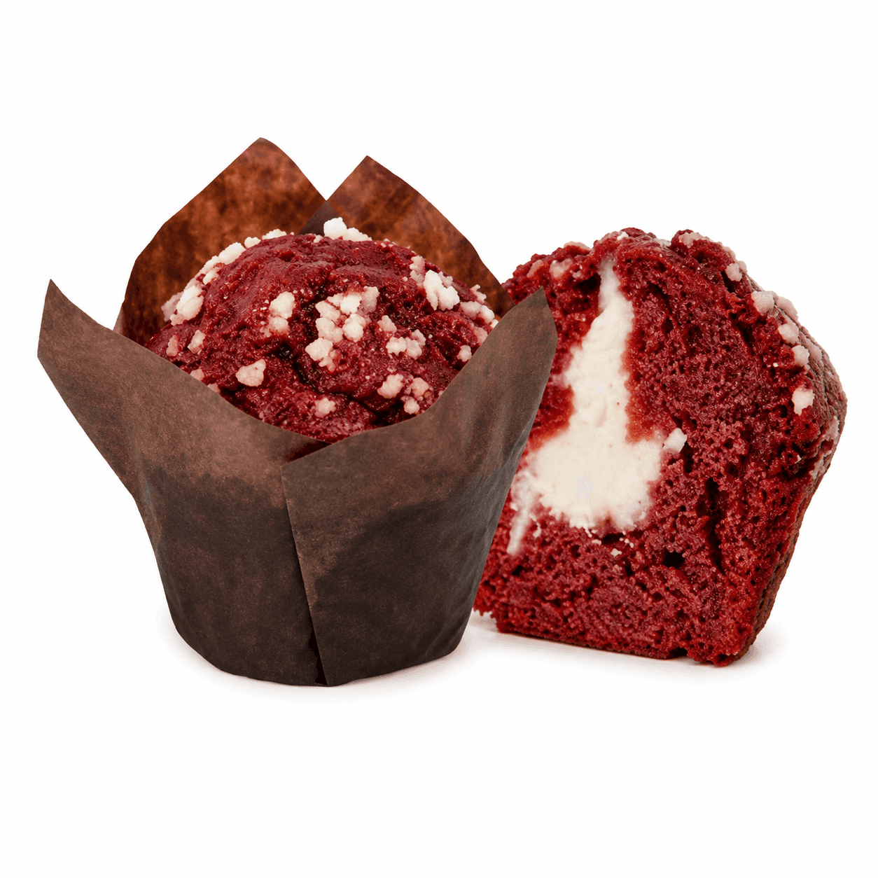 Muffin Red Velvet Relleno Cheesecake