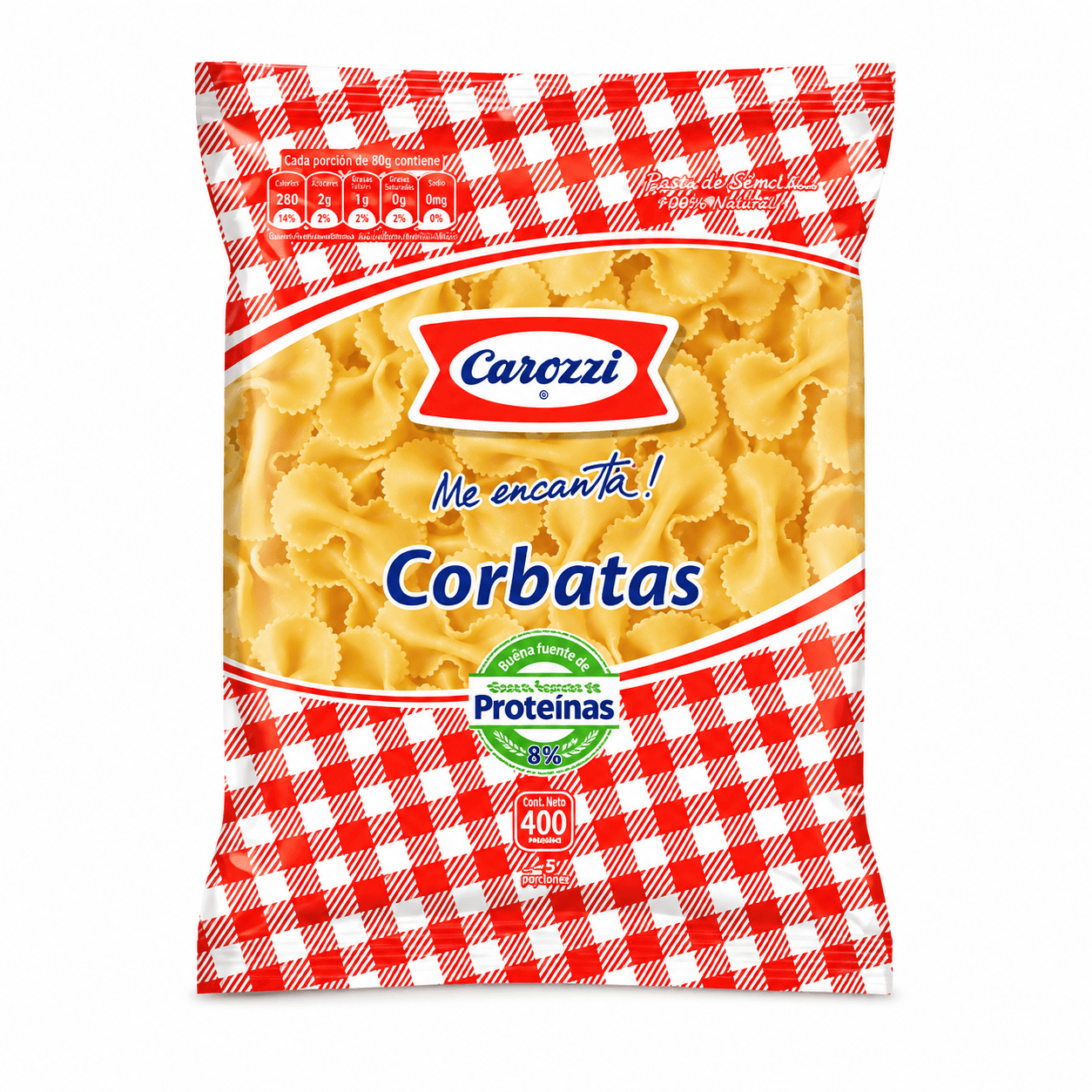 Pastas Carozzi Corbatas