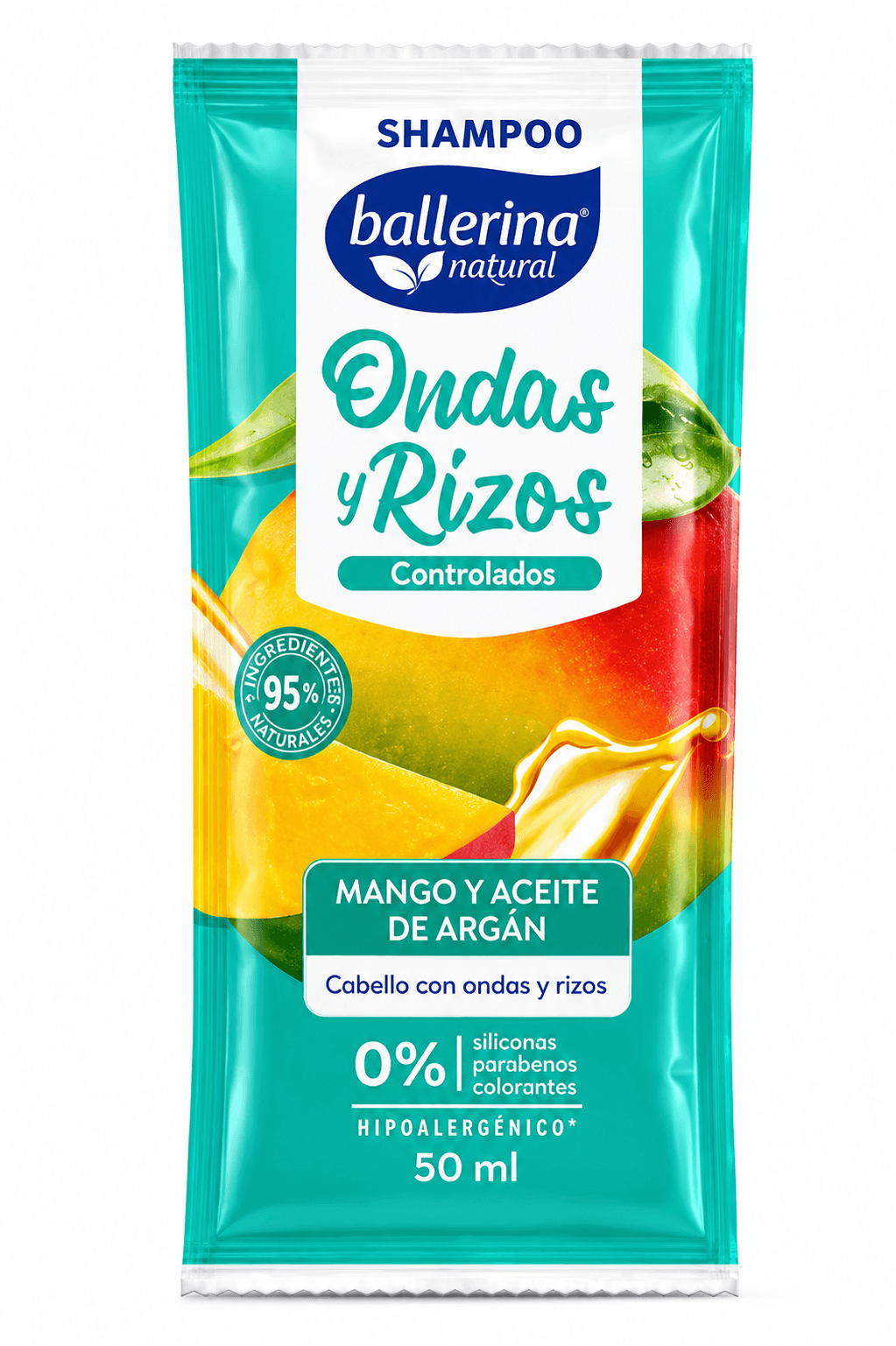 Shampoo Ballerina Ondas y Rizos 50ml