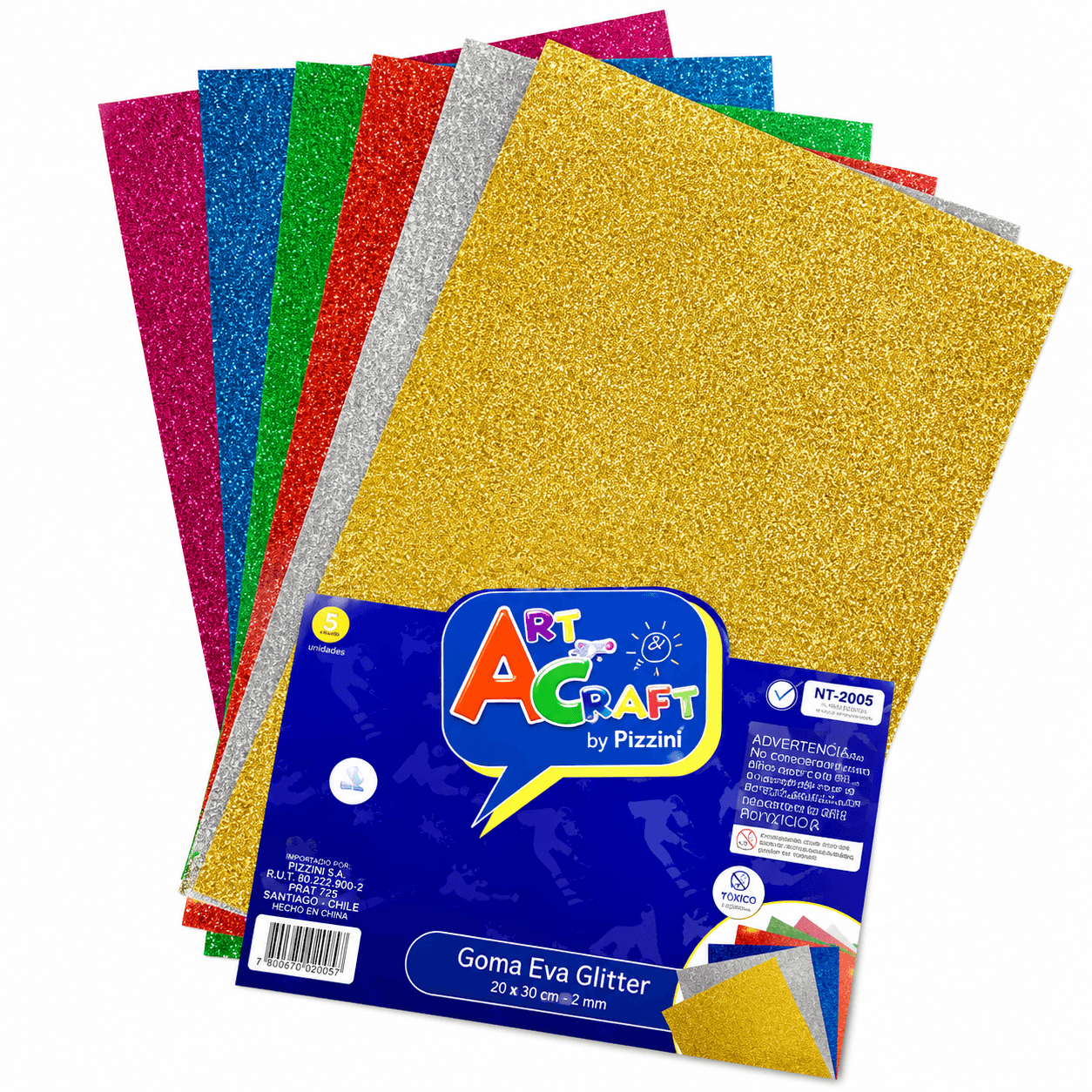 Set de Goma Eva Art And Craft Glitter