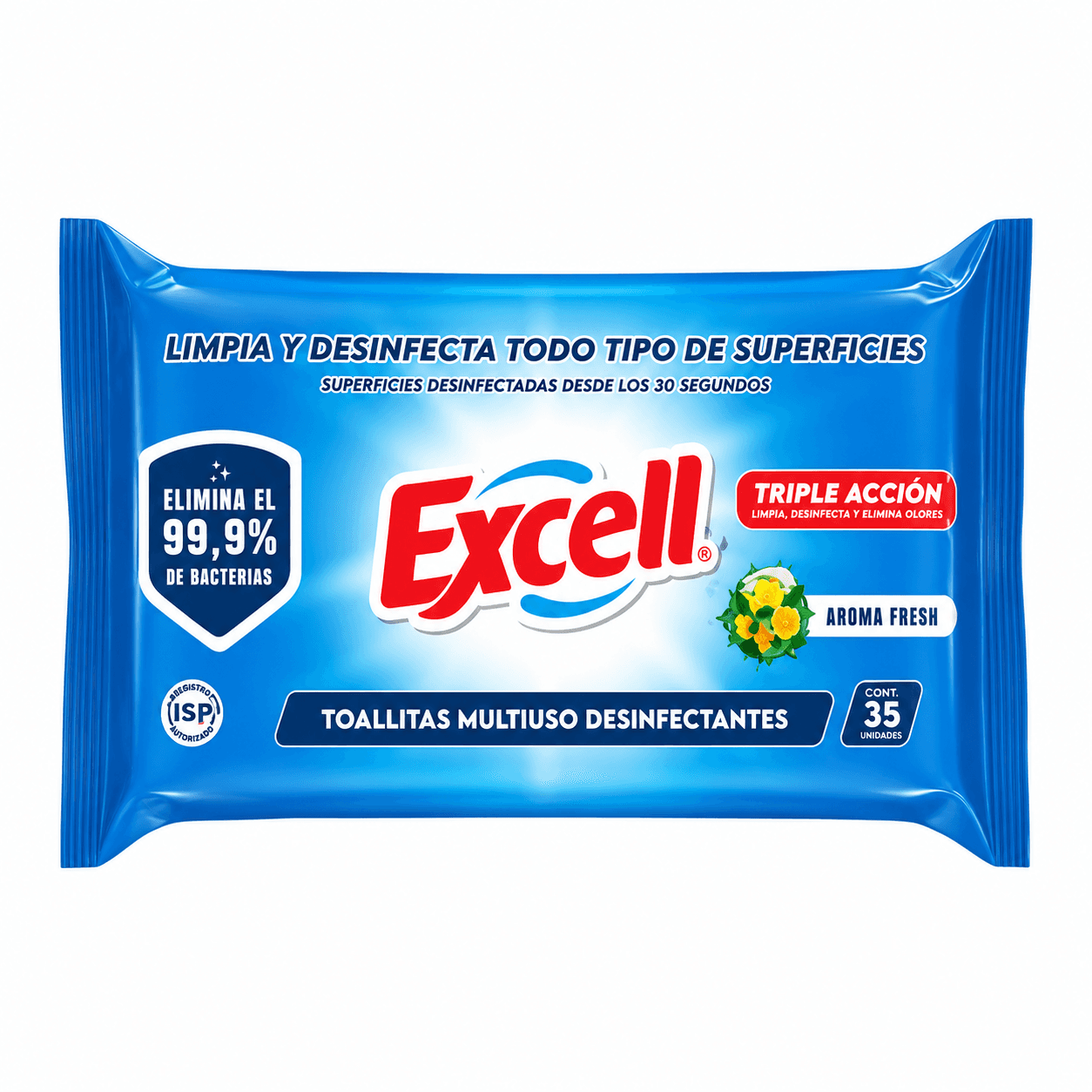 Toallitas Desinfectantes Excell 35 un