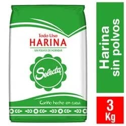 Harina Selecta Sin Polvo Hornear 1 K