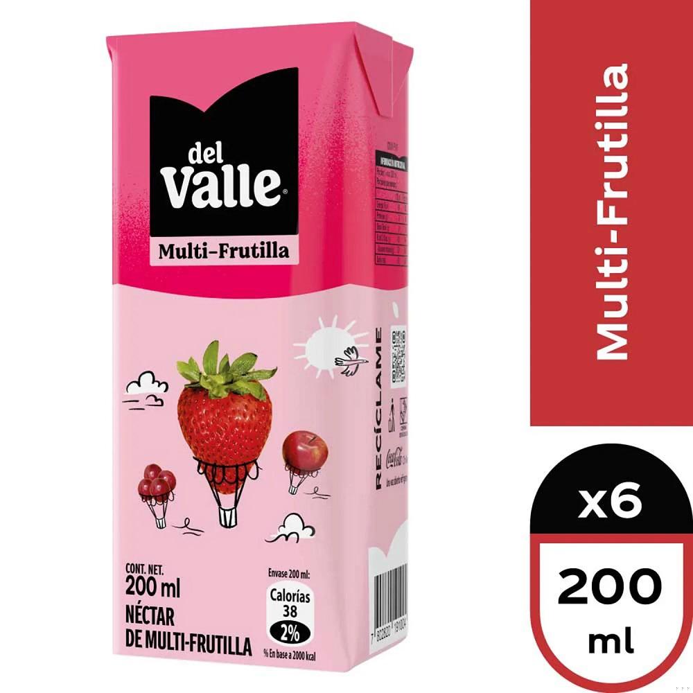 Pack Del Valle Multi-frutilla 200 Ml