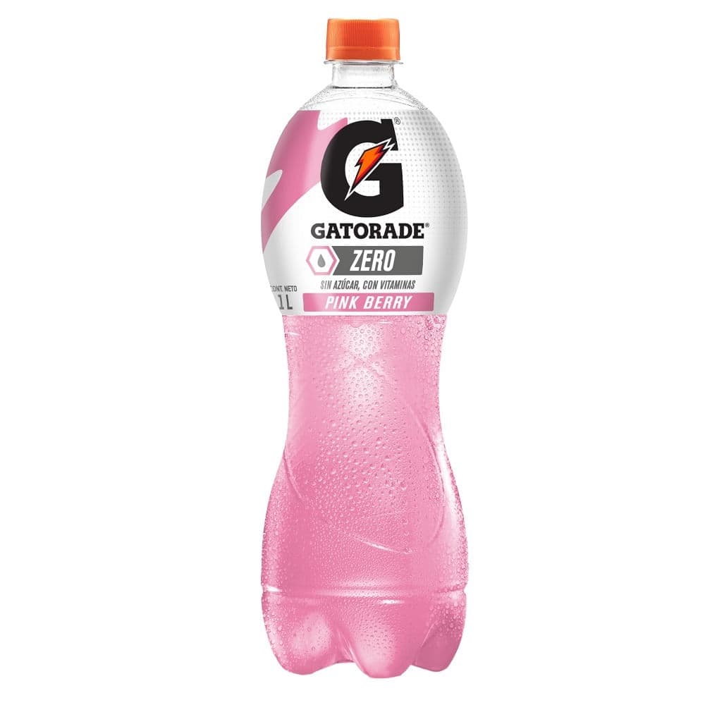 Bebida Isotonica Gatorade Zero Pink Berry 1LT